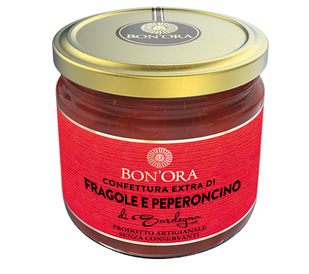 Confettura Extra di Fragole e Peperoncino Bon'Ora Prodotti di Sardegna